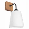 KM-1.200 LULA 1-light oak / white wall lamp