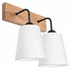 KM-2.200 LULA 2-light oak / white wall lamp