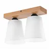 LM-2.200 LULA 2-light oak/white ceiling lamp