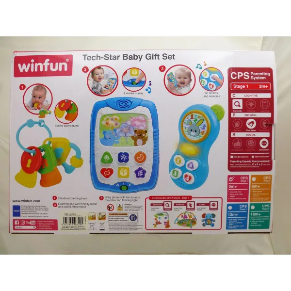 Set of Toys for Babies Winfun 13 x 18,5 x 2,5 cm 3 Pieces (6 Units)