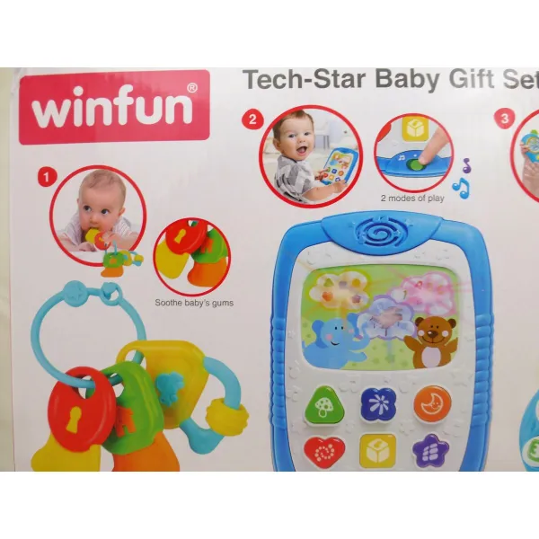 Set of Toys for Babies Winfun 13 x 18,5 x 2,5 cm 3 Pieces (6 Units)