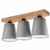 LM-3.200 LULA 3-light oak / gray ceiling lamp