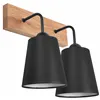 KM-2.200 LULA 2-light oak / black wall lamp