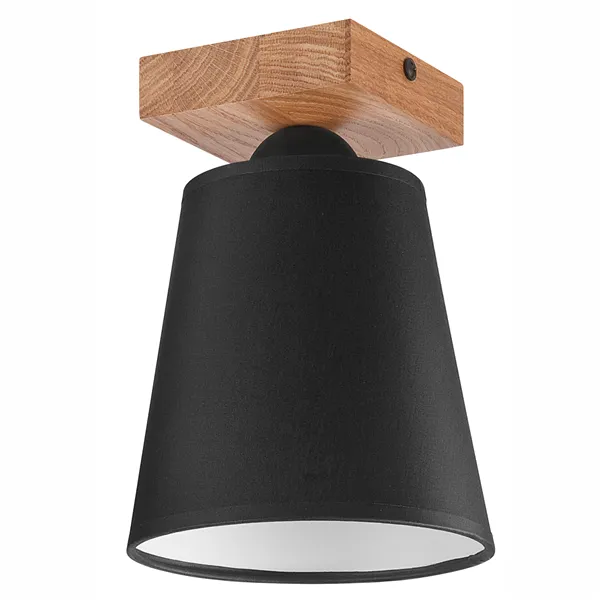 LM-1.200 LULA 1-light oak / black ceiling lamp