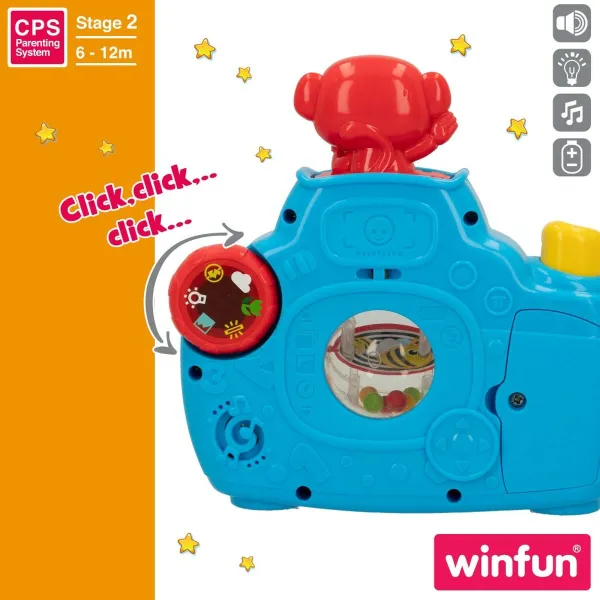 Laste kaamera Winfun Sinine 17 x 16,5 x 8 cm (6 Ühikut)
