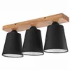 LM-3.200 LULA 3-light oak / black ceiling lamp