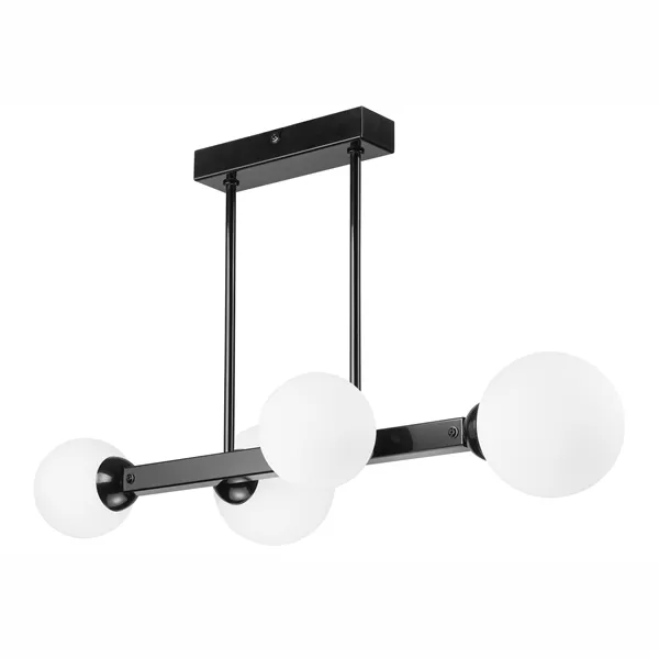 LM-4.161 ASTRO 4-light black ceiling lamp with shades - ball