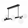 LM-6.161 ASTRO 6-light black ceiling lamp with lampshades - ball