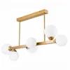 LM-6.161 ASTRO 6-light gold ceiling lamp with lampshades - ball