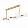 LM-8.161 ASTRO 8-light gold ceiling lamp with lampshades - ball