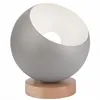 LN - 1.D.14 AVA BALL 1-point silver table lamp with a metal hemisphere