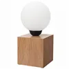 LN-1.D.15 EMI BALL 1-light wooden table lamp with a shade