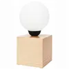 LN-1.D.15 EMI BALL 1-light wooden table lamp with a shade