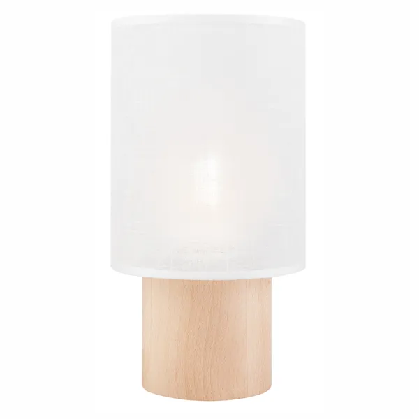 LN - 1.170 ARI TABLE 1-light wooden table lamp with a lampshade