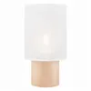 LN - 1.170 ARI TABLE 1-light wooden table lamp with a lampshade