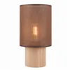 LN - 1.170 ARI TABLE 1-light wooden table lamp with a lampshade