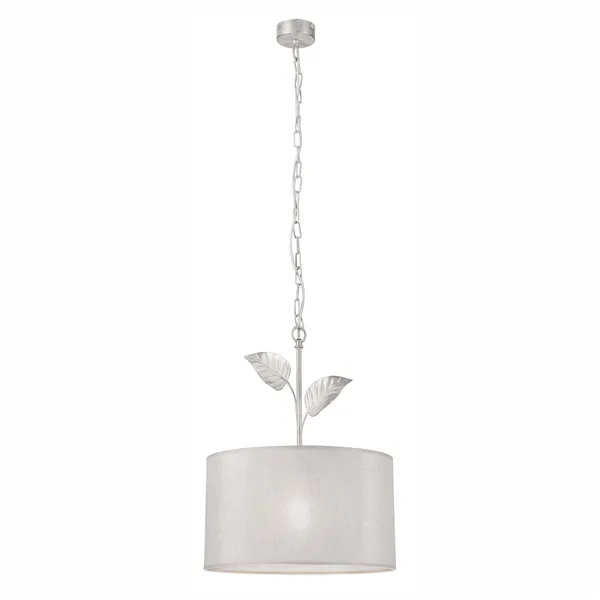 LM - 1.171 NOEMI 1-light silver hanging lamp with a lampshade