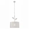 LM - 1.171 NOEMI 1-light silver hanging lamp with a lampshade