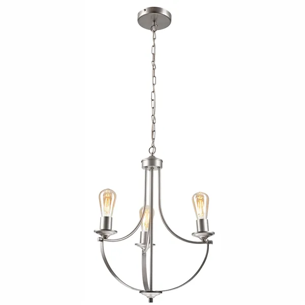 LM - 3.173 GINA 3-light silver metal chandelier