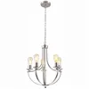 LM - 5.173 GINA 5-light silver metal chandelier