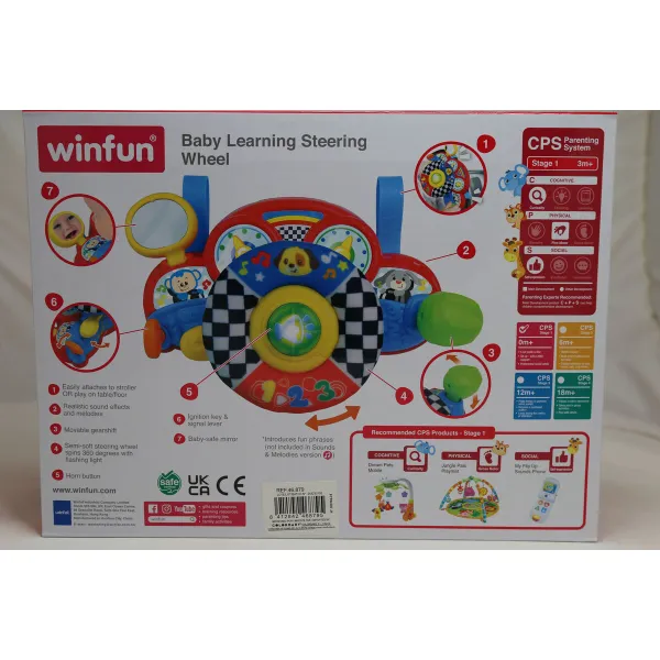 Ohjauspyörä lastenrattaisiin Winfun 29 x 17 x 10,5 cm (4 osaa)