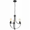 LM - 3.173 GINA 3-light chandelier, black metal