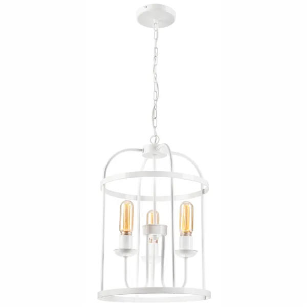 LM - 3.174 CONSTANTINE 3-light chandelier white ''cage''