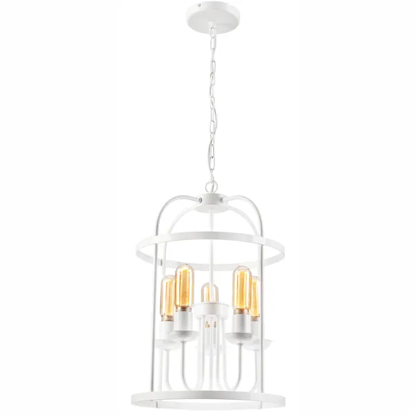 LM - 5.174 CONSTANTINE 5-light white 'cage' chandelier