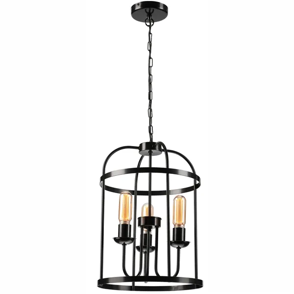 LM - 3.174 CONSTANTINE 3-light chandelier black ''cage''