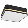 LM-4.211 OTHELIA ceiling lamp with a lampshade, 4-light, black with a gold stripe