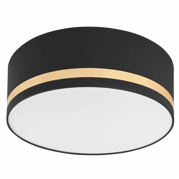 LM-2.202 GLORIA ceiling lamp with lampshade, 2-light, black