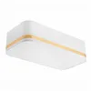 LM-2.113 GILLIAN ceiling lamp with a 2-light lampshade, white with a gold stripe