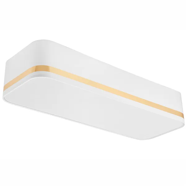 LM-3.113 GILLIAN ceiling lamp with a 3-light lampshade, white with a gold stripe