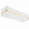 LM-3.113 GILLIAN ceiling lamp with a 3-light lampshade, white with a gold stripe