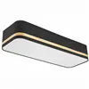 LM-3.113 GILLIAN ceiling lamp with a 3-light lampshade, black with a gold stripe