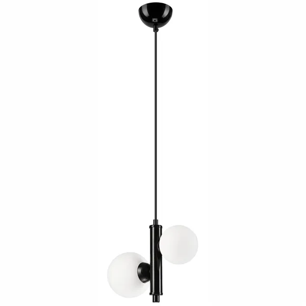 LM-2.204 LARRY 2-light tube hanging lamp with ball shades