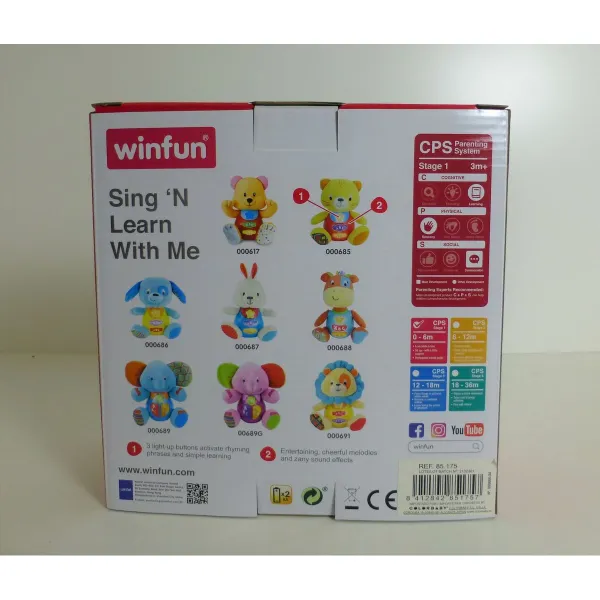 Плюшевая игрушка, издающая звуки Winfun Пёс 15,5 x 16,5 x 11,5 cm (6 штук)