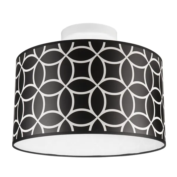 LM-1.1.91/A PRINT 1-light pendant lamp with a printed lampshade