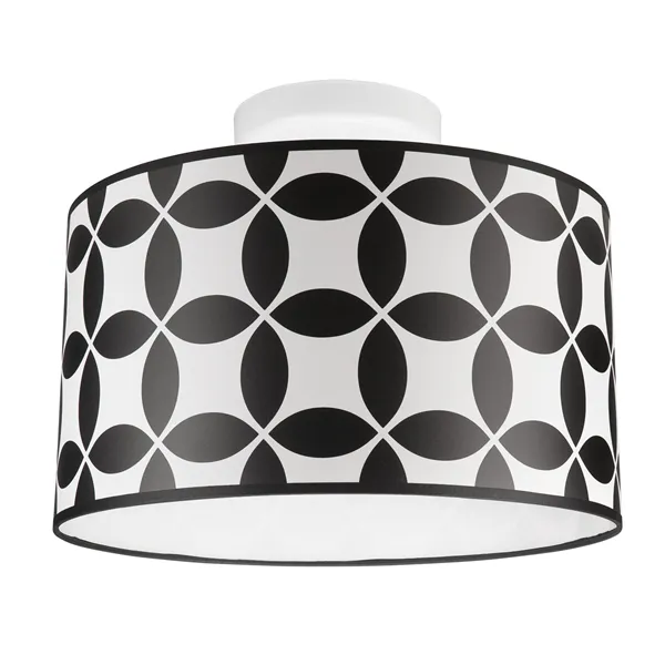 LM-1.1.92/A PRINT 1-light pendant lamp with a printed lampshade