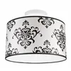 LM-1.1.93/A PRINT 1-light pendant lamp with a printed lampshade