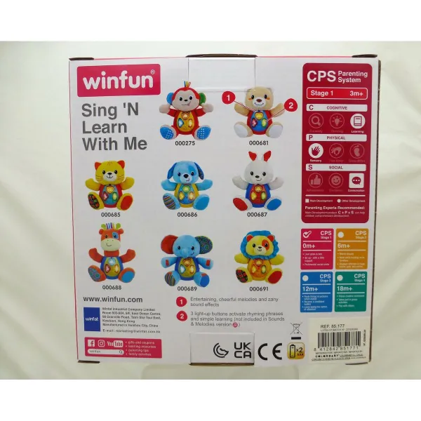 Плюшевая игрушка, издающая звуки Winfun Жираф 18 x 19 x 8,5 cm (6 штук)