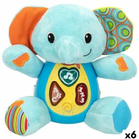 Плюшевая игрушка, издающая звуки Winfun Слон 17 x 17,5 x 10 cm (6 штук)