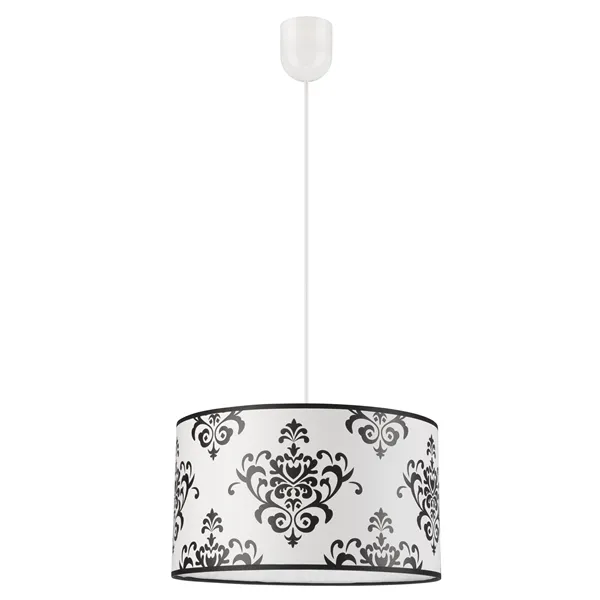 LM-1.1.93 PRINT 1-light pendant lamp with a printed lampshade