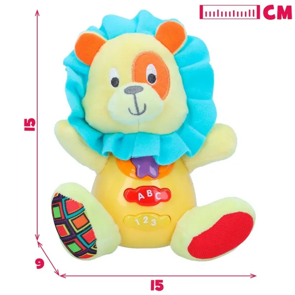 Плюшевая игрушка, издающая звуки Winfun Лев 15 x 15 x 9 cm (6 штук)