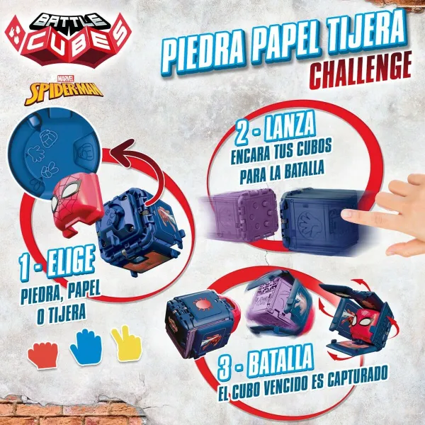 Игра на ловкость Spider-Man Battle Cubes (12 штук)
