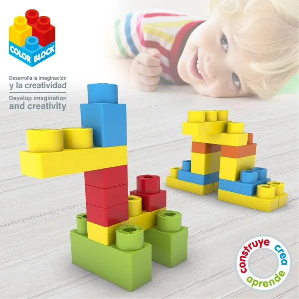 Строительный набор Color Block Basic Куб 35 Предметы (6 штук)