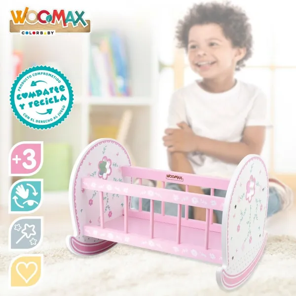 Колыбель для кукол Woomax 2 штук 47 x 35 x 35 cm