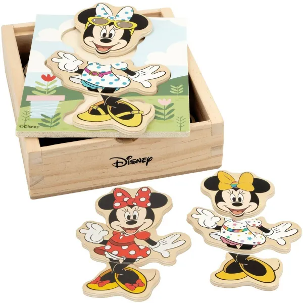 Lasten puinen palapeli Disney + 2 vuotta 19 Kappaletta (12 osaa)