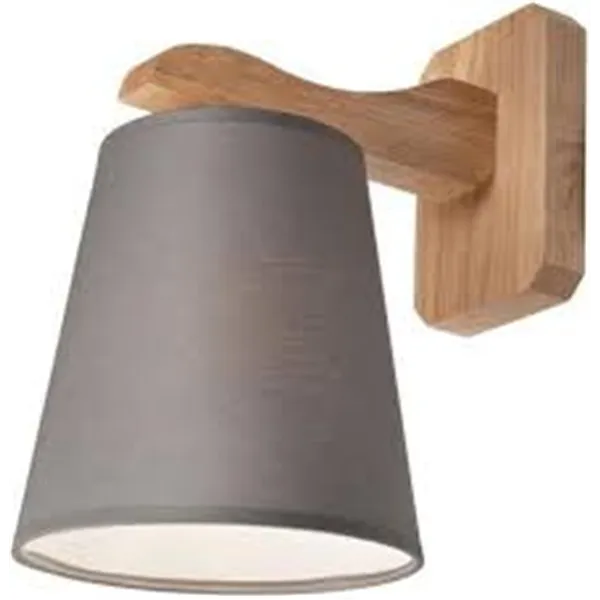 KM-1.55/S ANDREAS 1-light wooden wall lamp