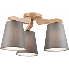 LM-3.55/S ANDREAS 3-light wooden ceiling lamp